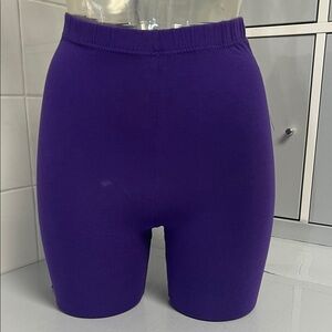 Slim Fit High Waist Y2K Bike Shorts S NWT Dk. Purple